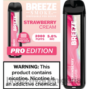 Breeze Vape Ingredients - Breeze Pro 2000 Puffs Strawberry Cream HV66613